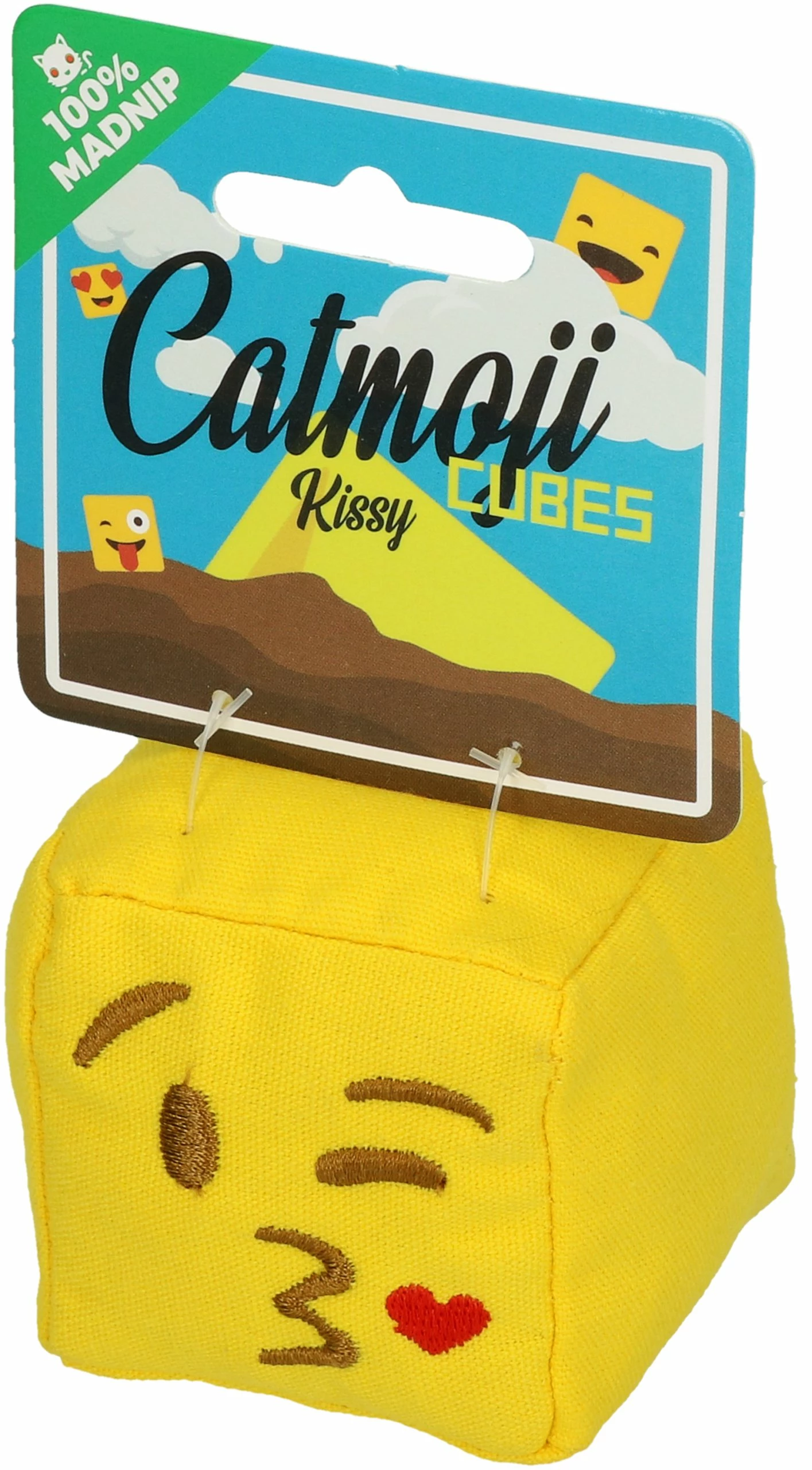 Euro Joe Emoji Cat Cube Kissy (met MadNip) - Image 4