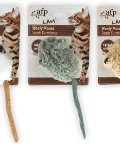 Euro Joe AFP Lambswool-Wooly Mouse With Mouse Sound Catnip