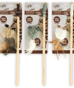 Euro Joe AFP Lambswool-Wand+Mouse With Feather Catnip