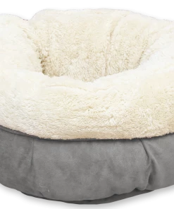 Euro Joe AFP Lambswool Donut Bed Grijs