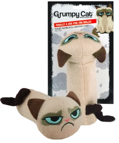 Euro Joe Grumpy Cat Toilet Paper Roll Knitted Cozy