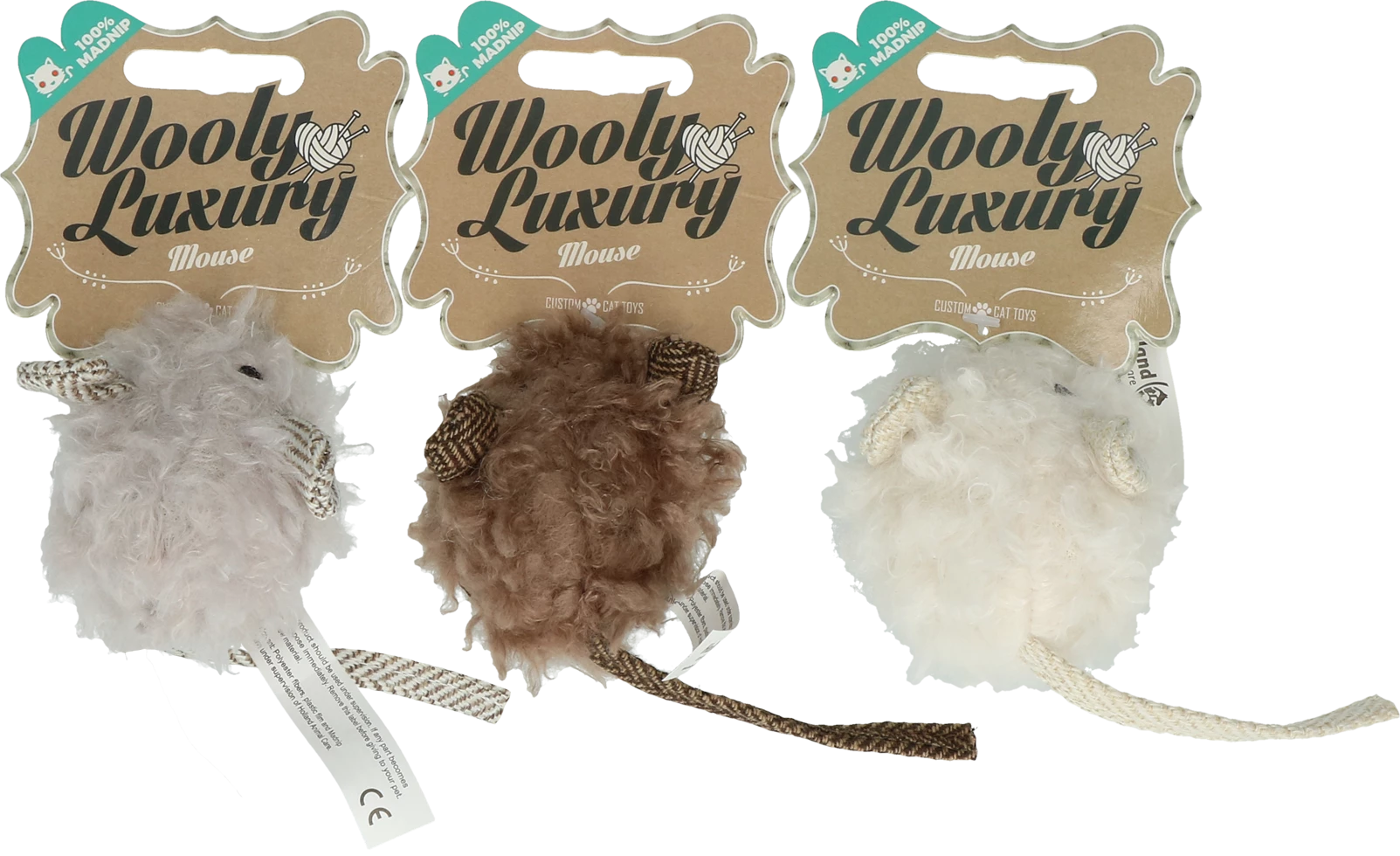 Euro Joe Wooly Luxury Muis Wit - Image 2