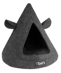 Euro Joe Let's Sleep Pet Cave TeePee Antraciet