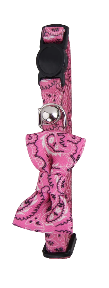 Euro Joe Cat Collar W/Bowknot Roze