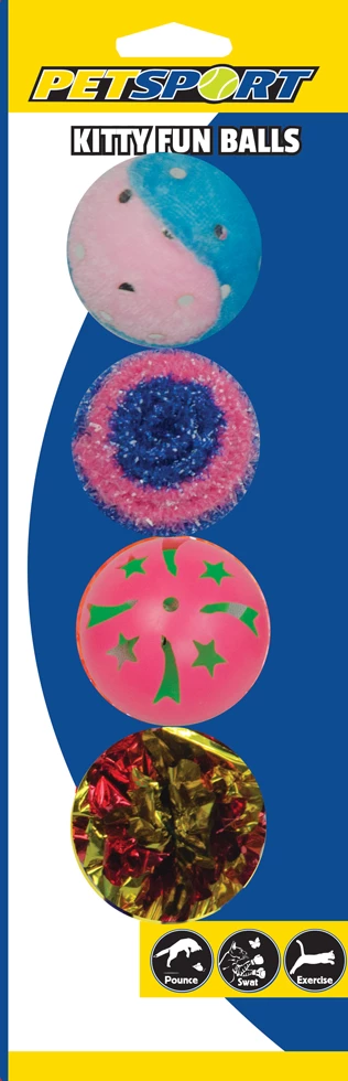 Euro Joe Kitty Fun Balls Assorti