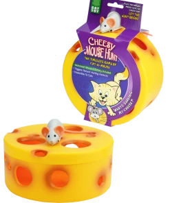 Euro Joe VisionSmart Cheesy Mouse Hunt Cat Toy