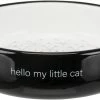 Euro Joe Hello My Little Cat Bowl, Flat, Ceramic