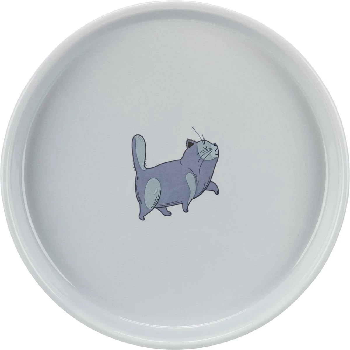 Euro Joe Bowl, Flat And Wide, Cat, Ceramic - Image 2