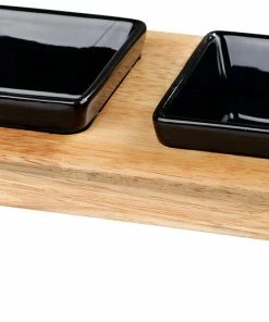 Euro Joe Bowl Set, Ceramic/wood