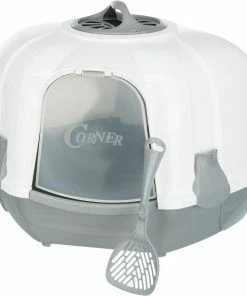 Euro Joe Maro Corner Litter Tray, With Hood