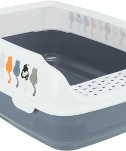 Euro Joe Delio Cat Litter Tray, With Rim, Printed