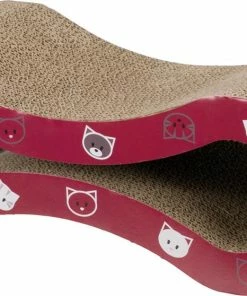 Euro Joe Mimi Scratching Wave, Cardboard, Catnip