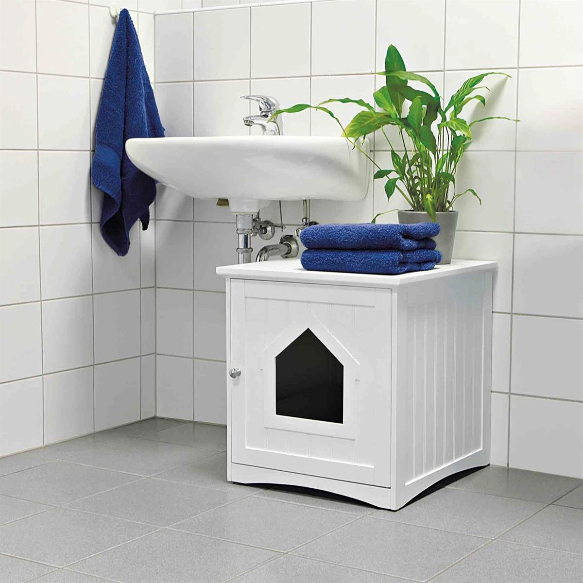 Euro Joe Cat House For Cat Toilets, MDF - Image 2